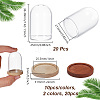 20Pcs Clear Glass Dome Cover AJEW-NB0007-84-2