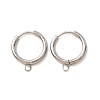 201 Stainless Steel Hoop Earring Findings SA-CBA9743-02P-A-1