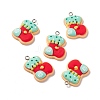 Christmas Theme Opaque Resin Pendants FIND-E025-06-1