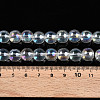 Transparent Electroplate Glass Beads Strands GLAA-N001-10mm-A01-4