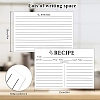 Paper Recipe Card DIY-WH20058-02B-2