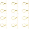 HOBBIESAY 12 Sets Brass Toggle Clasps KK-HY0001-06-1