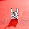 Anti-Tarnish Rhodium Plated 925 Sterling Silver Pave Crystal Moissanite Rhinestone Oval Pendant STER-U003-07P-4
