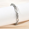 Unisex 304 Stainless Steel Byzantine Chains Bracelets BJEW-G790-05P-2