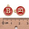 Golden Plated Alloy Enamel Charms ENAM-S118-03B-3