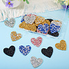 Polyester Hotfix Rhinestone Iron on Patches Applique Patch FIND-TA0002-53C-6