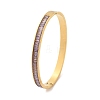 304 Stainless Steel Rhinestone Bangles for Women BJEW-Z092-02G-5