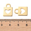 303 Stainless Steel Pendants STAS-E528-01G-3