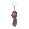 Faux Fur Squirrel Keychain KEYC-L025-R-2