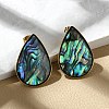 304 Stainless Steel Stud Earrings EJEW-C138-01G-2