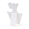 Cardboard Covered with Linen Cloth Necklace & Earring Display Stands ODIS-Q041-07A-2