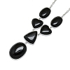 Natural Obsidian Necklaces NJEW-C049-01C-P-2