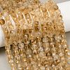 Heated Natural Citrine Beads Strands G-B175-C06-6x6mm-2