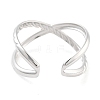 Non-Tarnish 304 Stainless Steel Open Cuff Rings RJEW-K273-12P-3