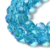 Electroplate Transparent Glass Beads Strands EGLA-A035-T10mm-L08-3