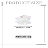 1Pc Acrylic Flower Finger Rings RJEW-LP0003-38-2