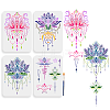 MAYJOYDIY US 1 Set Mandala Style PET Hollow Out Drawing Painting Stencils DIY-MA0005-01-1