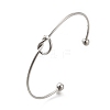 Non-Tarnish 304 Stainless Steel Knot Cuff Bangles for Women LS-BJEW-M233-04P-1