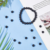 GOMAKERER 4 Strand Natural Lava Rock Round Beads Strands G-GO0001-02-4