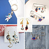 36Pcs 18 Styles Baking Paint Alloy Pendants FIND-CD0001-02-10