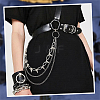 1Pc Aluminum & Alloy Spike Rivets 3 Layer Trousers Chains AJEW-SC0031-17-4