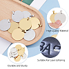 10Pcs 2 Colors Anti-Tarnish 201 Stainless Steel Pendants STAS-DC0016-65-4