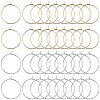 SUNNYCLUE 160Pcs 2 Colors 316 Surgical Stainless Steel Hoop Earring Findings STAS-SC0007-21-1