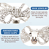 2Pcs Bowknot Alloy Rhinestone Shoe Decorations FIND-CP0002-28B-6