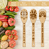 6Pcs Bamboo Spoons & Knifes & Forks AJEW-WH0411-019-4