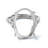 Adjustable 925 Sterling Silver Ring Components STER-K179-21P-2