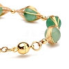 Healing Power Natural Green Aventurine Beaded Bracelets for Men Women X1-BJEW-TA00012-02-6