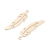 Long-Lasting Plated Brass Pendants KK-K336-55KCG-2