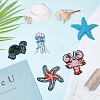 4 style Ocean Theme Cloth Sew on Patches PATC-FG0001-11-4