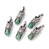 Natural Green Aventurine Pointed Pendants G-H281-01I-1