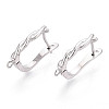 Brass Hoop Earring Findings KK-N267-29P-1