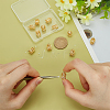 12Pcs Brass Connector Rhinestone Settings KK-PH0010-47-3