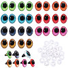 14Pairs 7 Colors Plastic Craft Eyes DIY-CA0007-86B-1