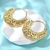 Brass Hoop Earrings EJEW-Z086-11G-2