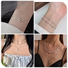 1M Rhodium Plated 925 Sterling Silver Curb Chains STER-BBC0007-95-5