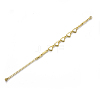 Heart Links Bracelet & Necklace Jeweley Sets BJEW-S121-05-4