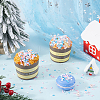 Snowflake Theme Handmade Polymer Clay Cabochons CLAY-SC0001-96-4