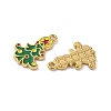 304 Stainless Steel Enamel Pendants STAS-L300-012G-35-2
