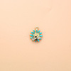 Golden Tone Alloy Enamel Pendants PW-WGF7304-02-1