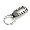 Tibetan Style 316 Surgical Stainless Steel Fittings with 304 Stainless Steel Key Ring FIND-Q101-09AS-01-2