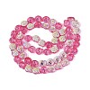 Electroplate Transparent Glass Beads Strands EGLA-Q136-02A-04-2