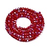 Electroplate Opaque Solid Color Glass Beads Strands EGLA-A044-P2mm-L02-3