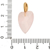 Natural Rose Quartz Pendants G-C290-01G-3