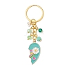 2Pcs Alloy Enamel Charm Keychains KEYC-JKC01093-4