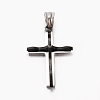 Fashion Men Bi-Color 201 Stainless Steel Cross Pendant STAS-F010-70-1