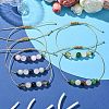 8mm Round Adjustable Healing Gemstone Beads Braided Bracelets for Anxiety BJEW-JB10902-2